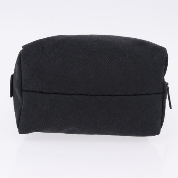 GUCCI GG Canvas Hand Bag Black 124542 Auth am12422V