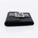 FENDI Zucca Canvas Compact Trifold Wallet Black Auth am12424V-4