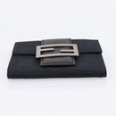 FENDI Zucca Canvas Compact Trifold Wallet Black Auth am12424V-7