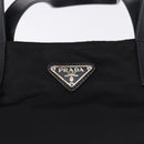 PRADA Tote Bag Nylon Black Silver Auth am12430V-14