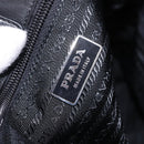 PRADA Tote Bag Nylon Black Silver Auth am12430V-15