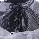 PRADA Tote Bag Nylon Black Silver Auth am12430V-17