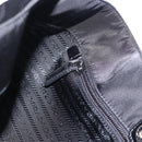 PRADA Tote Bag Nylon Black Silver Auth am12430V-19