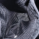 PRADA Tote Bag Nylon Black Silver Auth am12430V-20