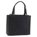 BURBERRY Hand Bag Leather Black Silver Auth am12432V-1