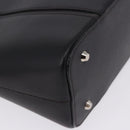 BURBERRY Hand Bag Leather Black Silver Auth am12432V-9