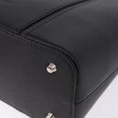 BURBERRY Hand Bag Leather Black Silver Auth am12432V-14