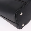 BURBERRY Hand Bag Leather Black Silver Auth am12432V-15