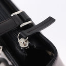 BURBERRY Hand Bag Leather Black Silver Auth am12432V-10