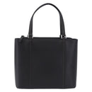 BURBERRY Hand Bag Leather Black Silver Auth am12432V-13