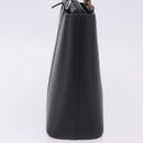 BURBERRY Hand Bag Leather Black Silver Auth am12432V-3