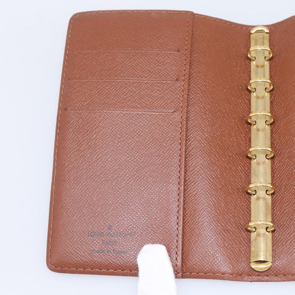 LOUIS VUITTON Monogram Agenda PM Day Planner Cover R20005 LV Auth am12435V