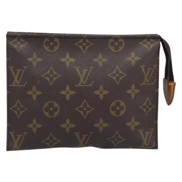 LOUIS VUITTON Monogram Pouch 3 Set LV Auth am12437