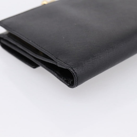 Salvatore Ferragamo Gancini Compact Trifold Wallet Leather Auth am12438V
