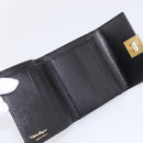Salvatore Ferragamo Gancini Compact Trifold Wallet Leather Auth am12438V-8