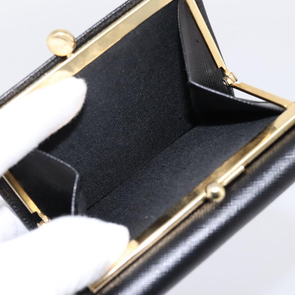 Salvatore Ferragamo Gancini Compact Trifold Wallet Leather Auth am12438V