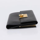 Salvatore Ferragamo Gancini Compact Trifold Wallet Leather Auth am12438V-4