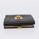 Salvatore Ferragamo Gancini Compact Trifold Wallet Leather Auth am12438V-5