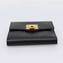 Salvatore Ferragamo Gancini Compact Trifold Wallet Leather Auth am12438V-6