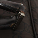 GUCCI GG Canvas Boston Bag Nylon Dark Brown Silver 010 1350 08 Auth am12441-14