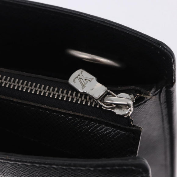 LOUIS VUITTON Taiga Porte Documents Rozan Bag Ardoise M30052 LV Auth am12442