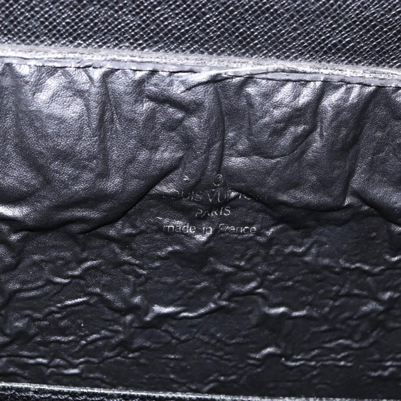 LOUIS VUITTON Taiga Porte Documents Rozan Bag Ardoise M30052 LV Auth am12442