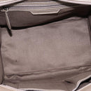 CELINE Luggage Mini Hand Bag Leather Gray Silver Auth am12449A-10