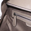 CELINE Luggage Mini Hand Bag Leather Gray Silver Auth am12449A-21