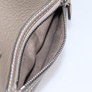 CELINE Luggage Mini Hand Bag Leather Gray Silver Auth am12449A-23