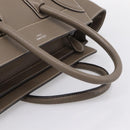CELINE Luggage Mini Hand Bag Leather Gray Silver Auth am12449A-7