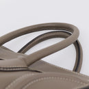 CELINE Luggage Mini Hand Bag Leather Gray Silver Auth am12449A-8