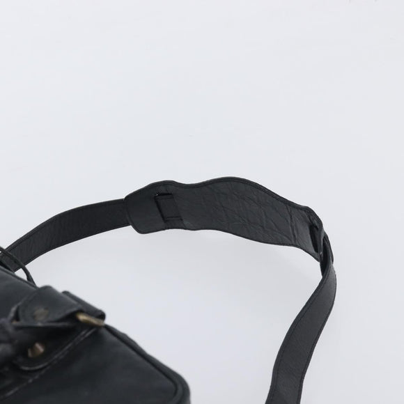 BALENCIAGA The Box Hand Bag Leather 2way Black 145694 Auth am12450V