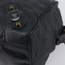 BALENCIAGA The Box Hand Bag Leather 2way Black 145694 Auth am12450V-10