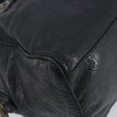 BALENCIAGA The Box Hand Bag Leather 2way Black 145694 Auth am12450V-17