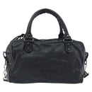 BALENCIAGA The Box Hand Bag Leather 2way Black 145694 Auth am12450V-2