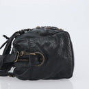 BALENCIAGA The Box Hand Bag Leather 2way Black 145694 Auth am12450V-4