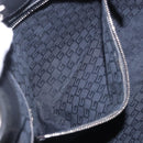 GUCCI Interlocking Shoulder Bag Canvas Black Silver 114879 Auth am12452A-21