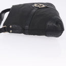 GUCCI Interlocking Shoulder Bag Canvas Black Silver 114879 Auth am12452A-5