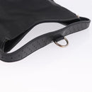 GUCCI Interlocking Shoulder Bag Canvas Black Silver 114879 Auth am12452A-8
