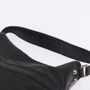 GUCCI Interlocking Shoulder Bag Canvas Black Silver 114879 Auth am12452A-9