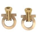 Salvatore Ferragamo Gancini Earring Metal Gold Tone Auth am12454V-2