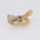 Salvatore Ferragamo Gancini Earring Metal Gold Tone Auth am12454V-7