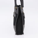 PRADA Tote Bag Nylon Leather Black Gold Tone Auth am12459V-3
