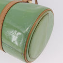 LOUIS VUITTON Monogram Vernis Bedford Hand Bag Baby Blue M91007 LV Auth am12460V-14