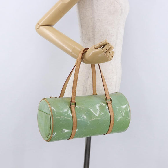 LOUIS VUITTON Monogram Vernis Bedford Hand Bag Baby Blue M91007 LV Auth am12460V