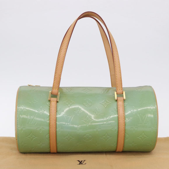 LOUIS VUITTON Monogram Vernis Bedford Hand Bag Baby Blue M91007 LV Auth am12460V