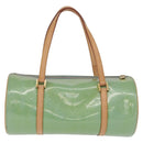 LOUIS VUITTON Monogram Vernis Bedford Hand Bag Baby Blue M91007 LV Auth am12460V-2