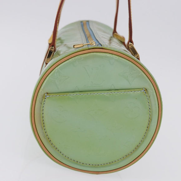 LOUIS VUITTON Monogram Vernis Bedford Hand Bag Baby Blue M91007 LV Auth am12460V