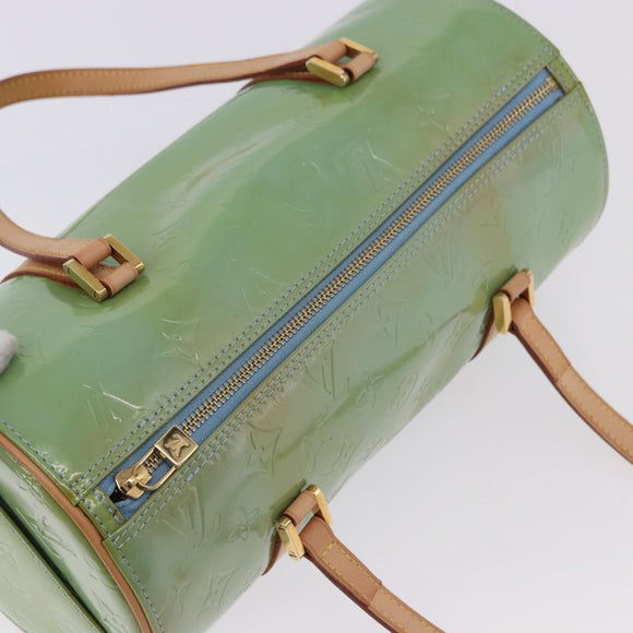 LOUIS VUITTON Monogram Vernis Bedford Hand Bag Baby Blue M91007 LV Auth am12460V