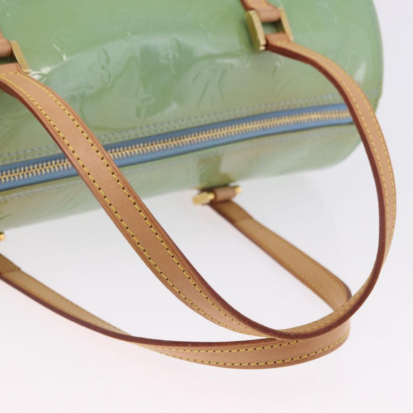 LOUIS VUITTON Monogram Vernis Bedford Hand Bag Baby Blue M91007 LV Auth am12460V